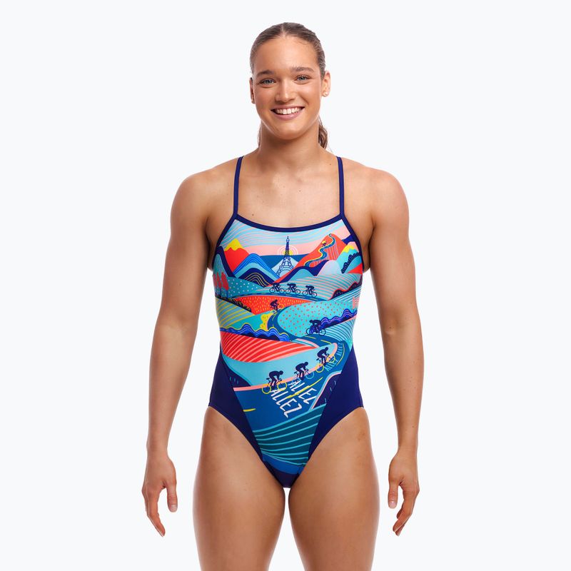 Moteriškas plaukimo vientisas kostiumas Funkita Single Strap One Piece vive la funky 2