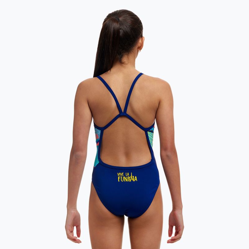 Vaikiškas plaukimo vientisas kostiumas Funkita Single Strap One Piece vive la funky 3