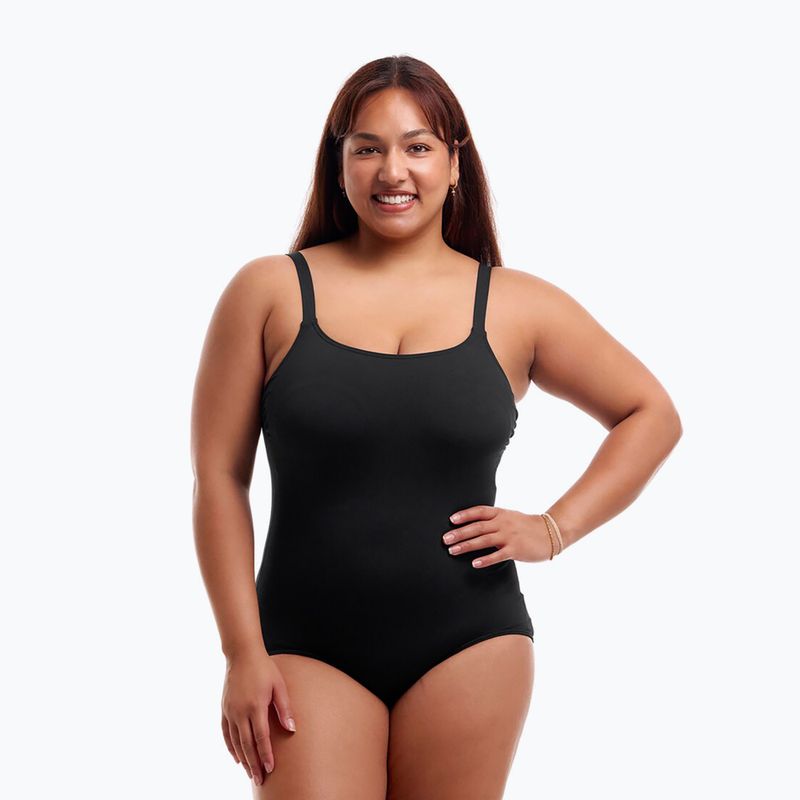 Moteriškas plaukimo vientisas kostiumas Funkita Scoop Neck One Piece still black 4