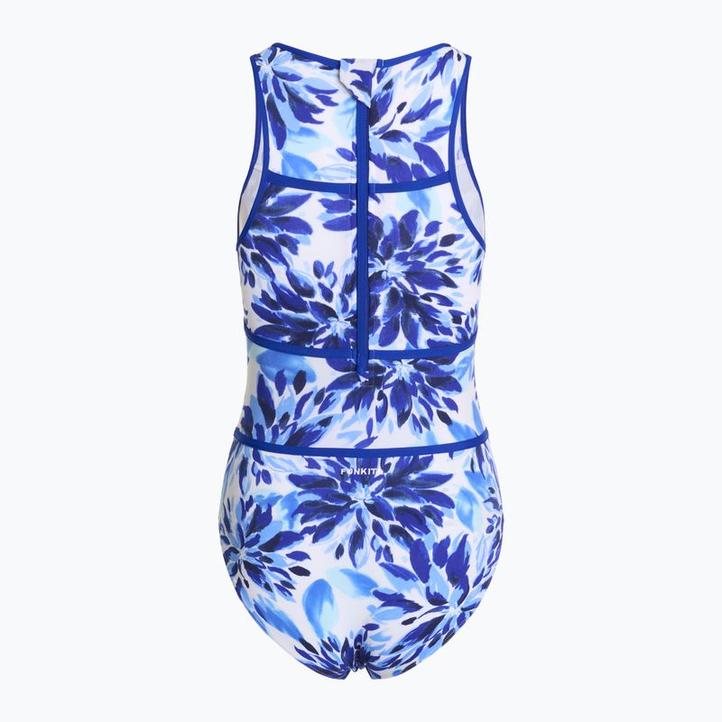 Moteriškas vientisas plaukimo kostiumas Funkita Hi Flyer One Piece blossom blue 2