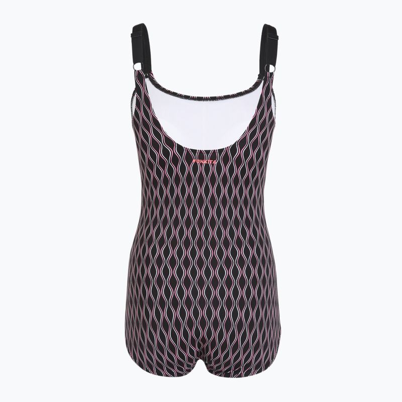 Moteriškas vientisas plaukimo kostiumas Funkita Scoop Neck One Piece curvy queen 2
