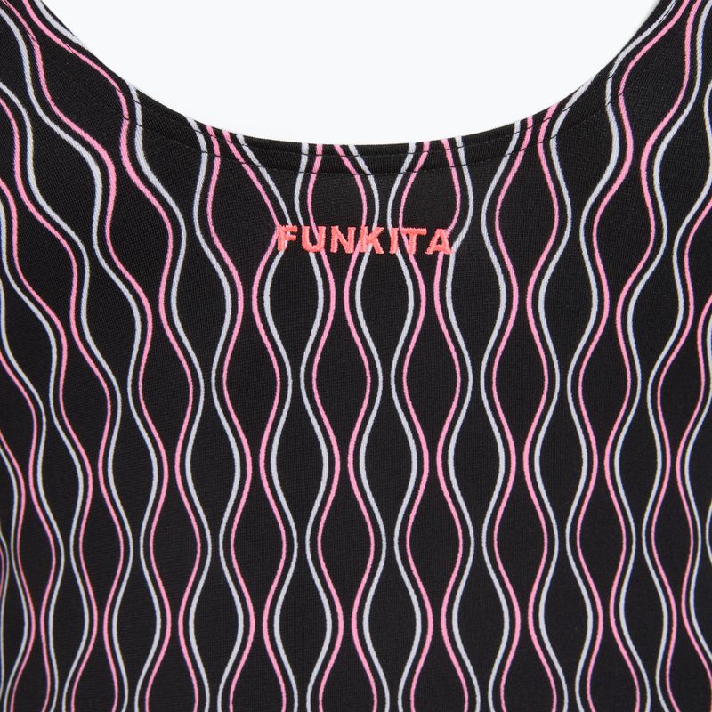 Moteriškas vientisas plaukimo kostiumas Funkita Scoop Neck One Piece curvy queen 4