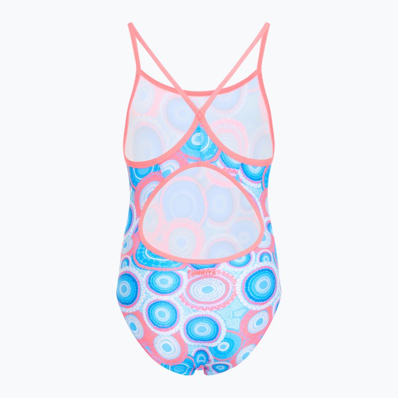 Vaikiškas vientisas plaukimo kostiumas Funkita Diamond Back One Piece bundjalung blue 2