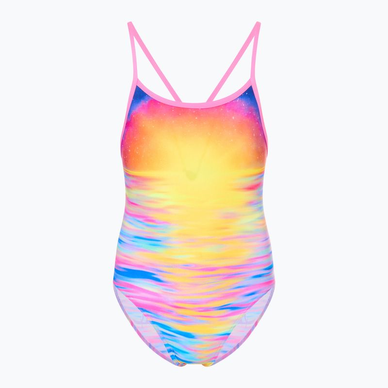 Vaikiškas vientisas plaukimo kostiumas Funkita Single Strap One Piece darkinjung sunset
