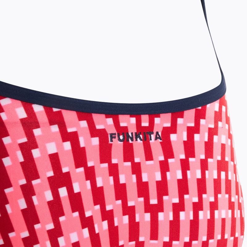 Moteriškas vientisas plaukimo kostiumas Funkita Tie Me Tight One Piece red 3