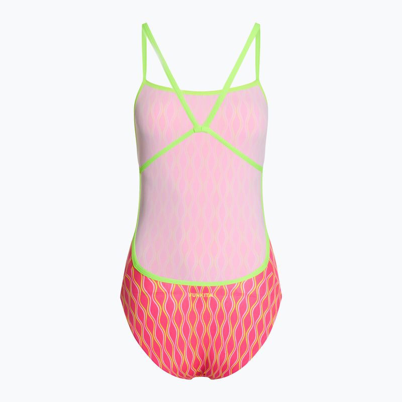 Moteriškas vientisas plaukimo kostiumas Funkita Strength One Piece wicked waves 2