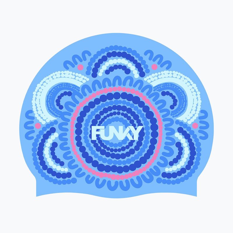 Plaukimo kepuraitė Funky Silicone bundjalung blue