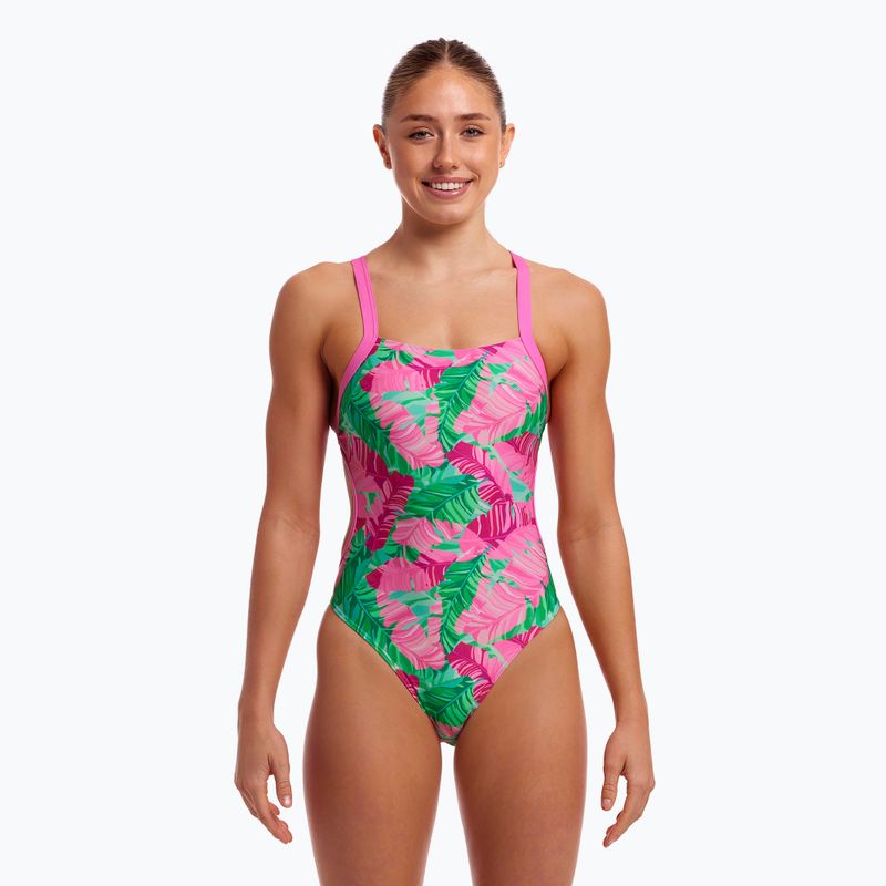 Moteriškas vientisas plaukimo kostiumas Funkita Brace Free One Piece tropic palm 4