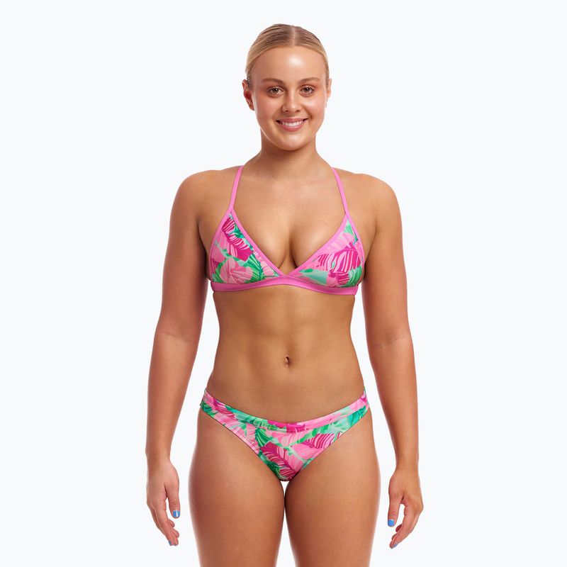 Maudymosi kostiumėlio viršus Funkita Tri Top tropic palm 2