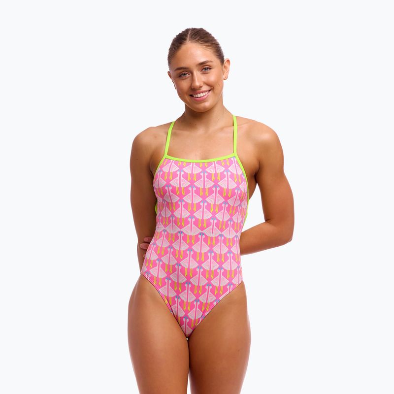 Moteriškas vientisas plaukimo kostiumas Funkita Strapped In One Piece duck duck goose 4
