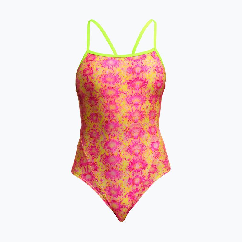 Moteriškas vientisas plaukimo kostiumas Funkita Single Strap One Piece poison pink