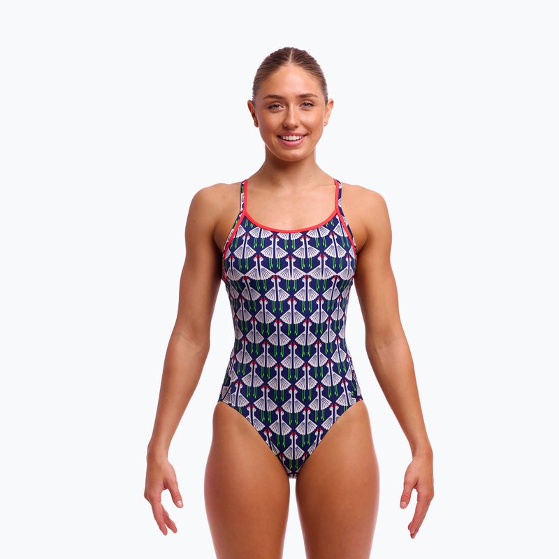 Moteriškas vientisas plaukimo kostiumas Funkita Diamond Back One Piece sitting duck
