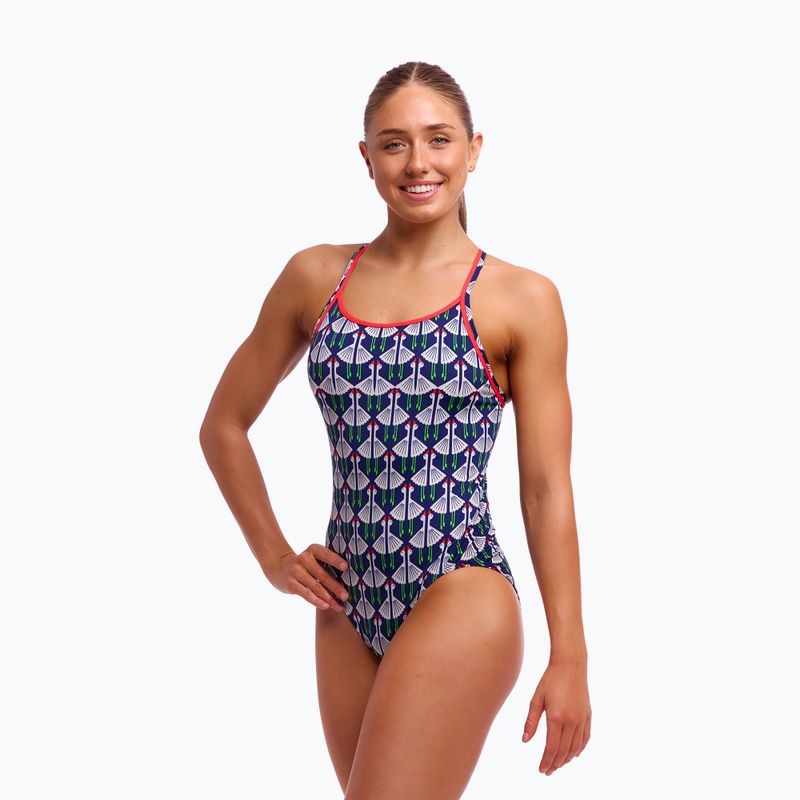 Moteriškas vientisas plaukimo kostiumas Funkita Diamond Back One Piece sitting duck 3