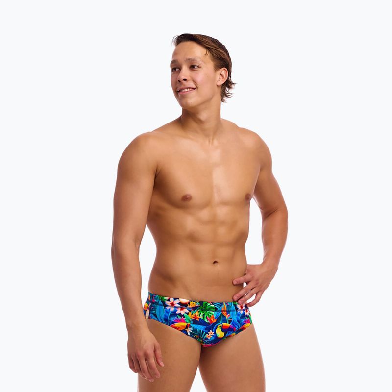 Vyriškos maudymosi glaudės Funky Trunks Seamed Briefs birdie wordie 2
