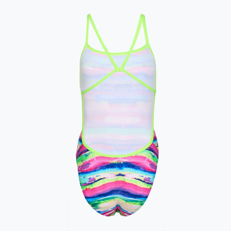 Vientisas maudymosi kostiumas Funkita Single Strength One piece paint patch 2