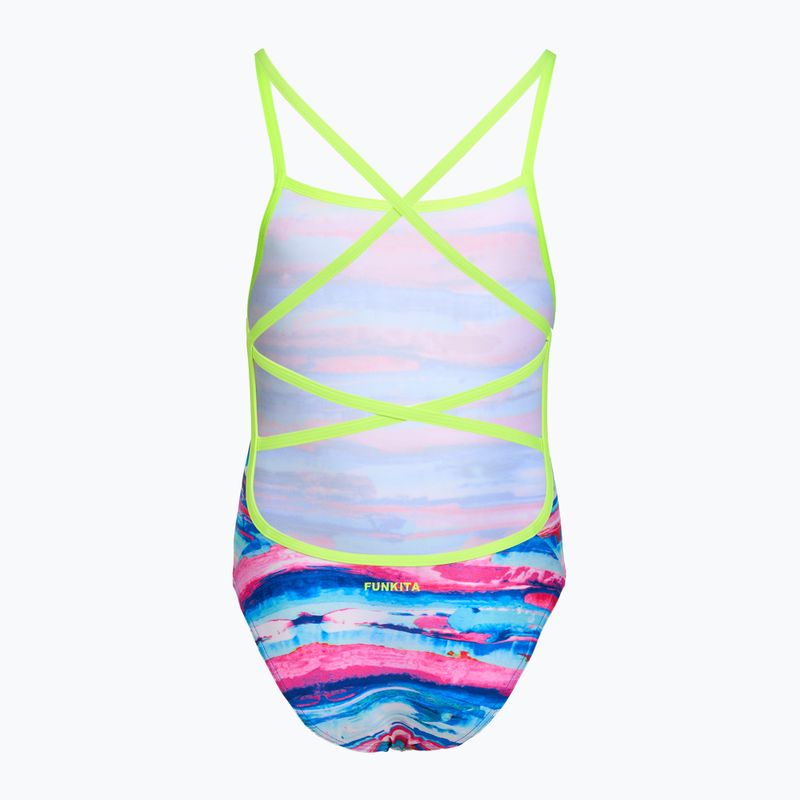 Vientisas maudymosi kostiumas Funkita Strapped In One piece colour cutaway 2
