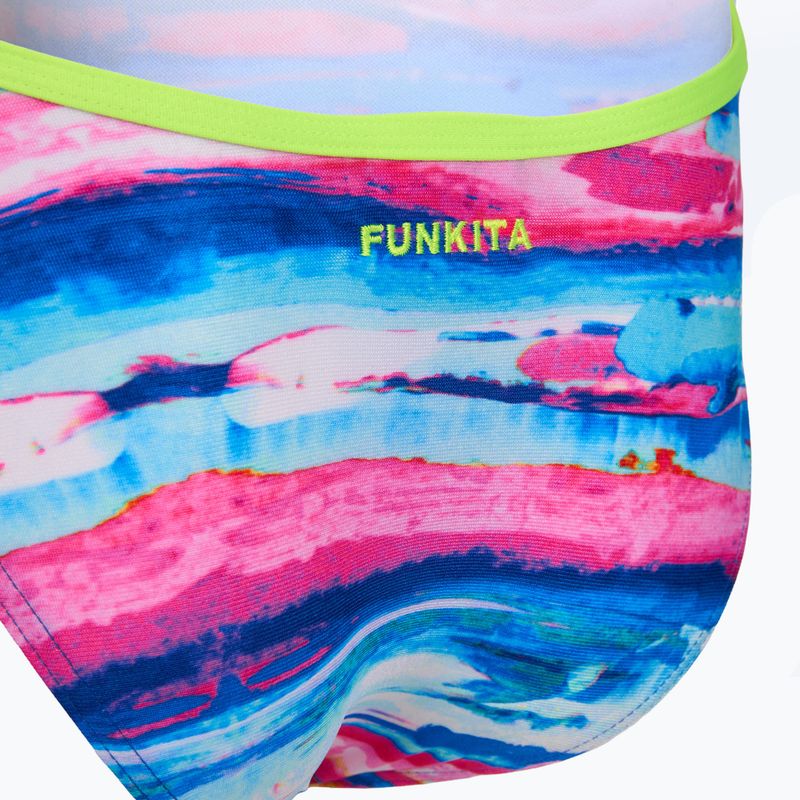 Vientisas maudymosi kostiumas Funkita Strapped In One piece colour cutaway 3