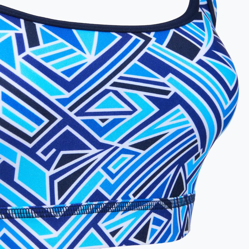 Maudymosi kostiumėlio viršus Funkita Sports Top blue bits 3
