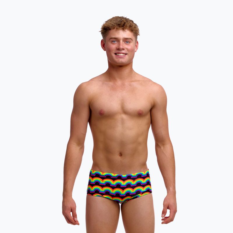 Vaikiškos plaukimo glaudės Funky Trunks Sidewinder Trunks rainbowie 2