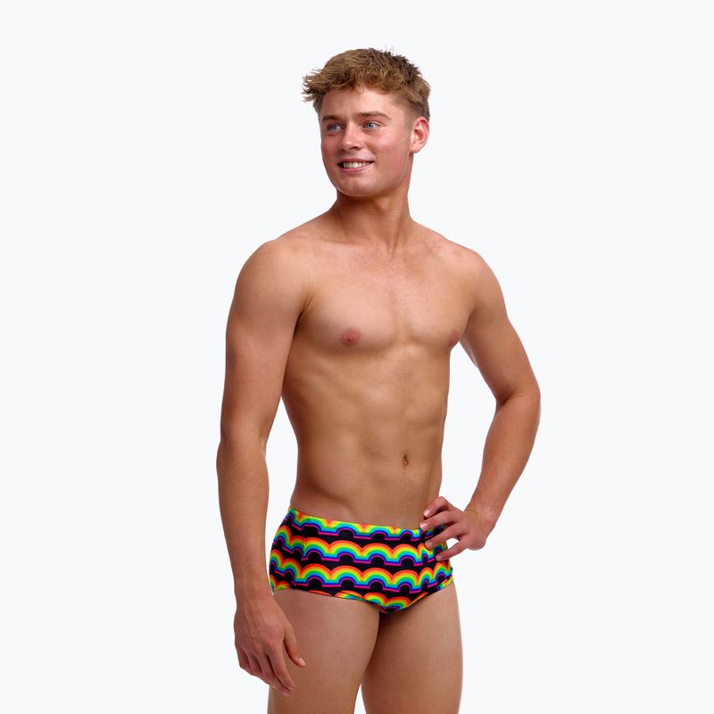 Vaikiškos plaukimo trumpikės Funky Trunks Sidewinder Trunks rainbowie 3