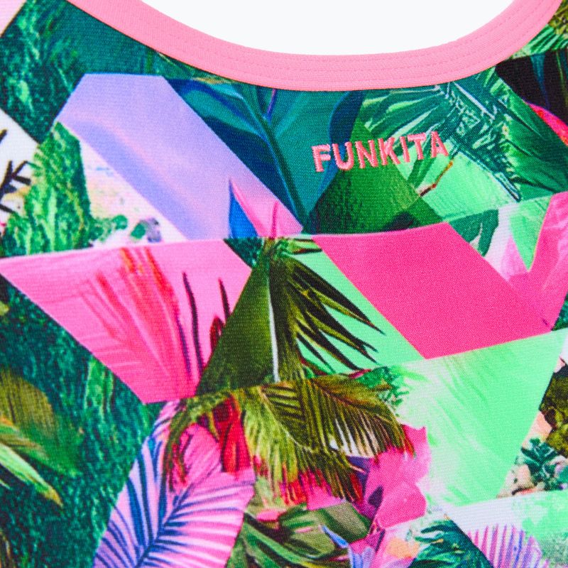 Moteriškas vientisas maudymosi kostiumėlis Funkita Single Strap One piece sub lime 3