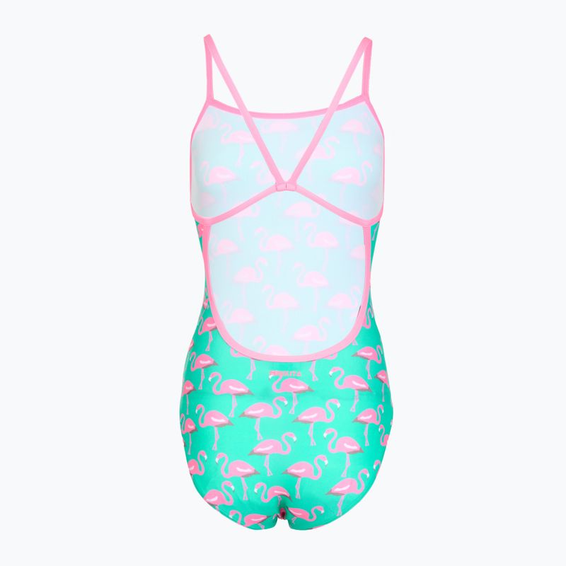 Moteriškas vientisas maudymosi kostiumėlis  Funkita Single Strap One piece go flamingo! 2