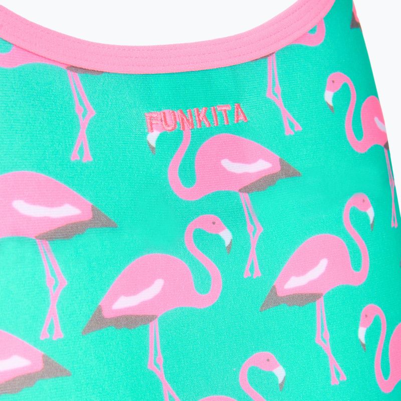Moteriškas vientisas maudymosi kostiumėlis  Funkita Single Strap One piece go flamingo! 3