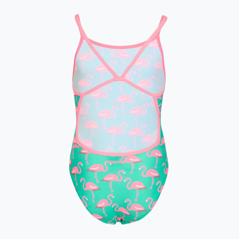 Vaikiškas vientisas maudymosi kostiumėlis Funkita Single Strap One Piece go flamingo! 2