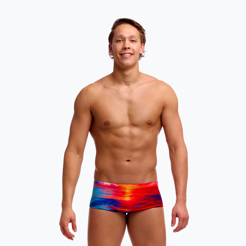 Vyriškos plaukimo glaudės Funky Trunks Sidewinder Trunks sunset delight 2