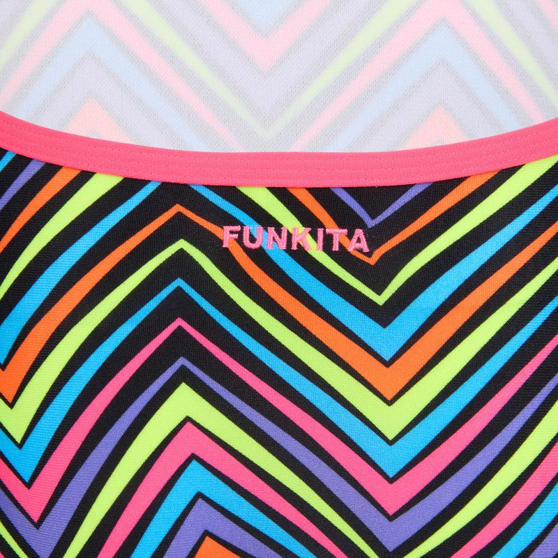 Vaikiškas vientisas maudymosi kostiumėlis Funkita Single Strap One Piece up down 3