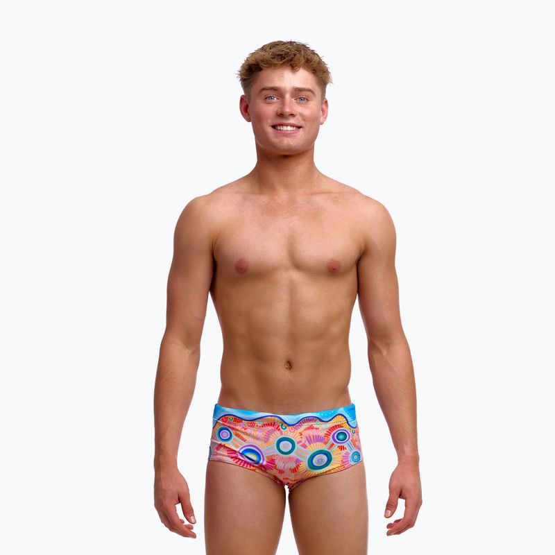 Vaikiškos plaukimo glaudės Funky Trunks Sidewinder Trunks kulin colour 2