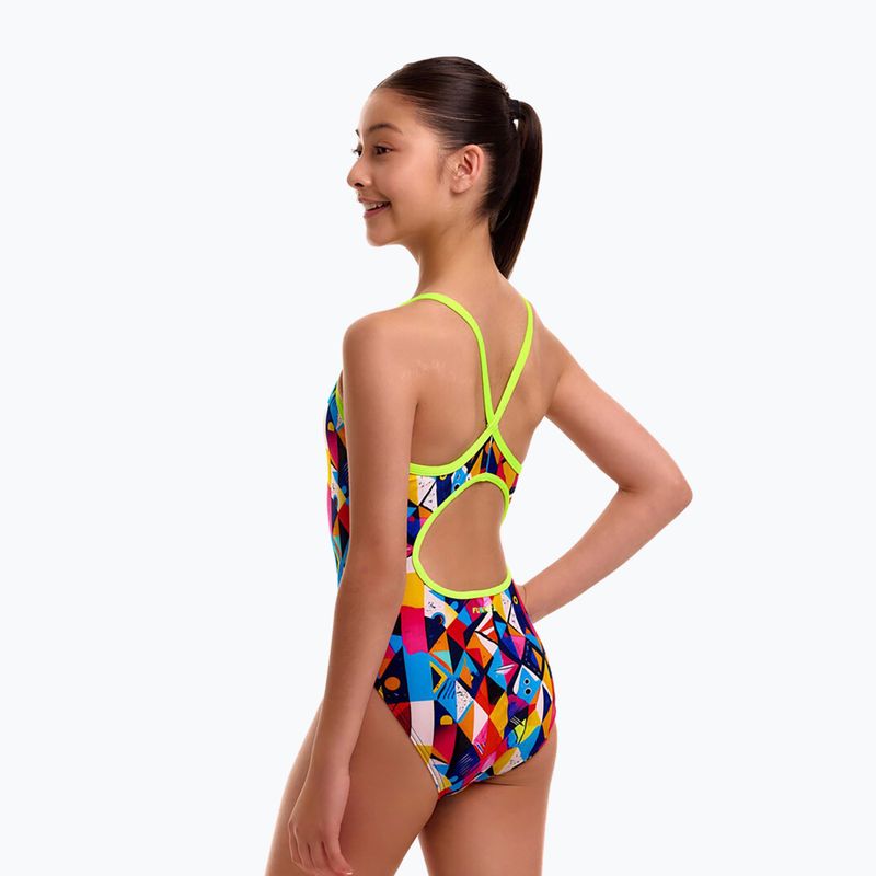 Vaikiškas vientisas maudymosi kostiumėlis Funkita Diamond Back One pieces broken box 2