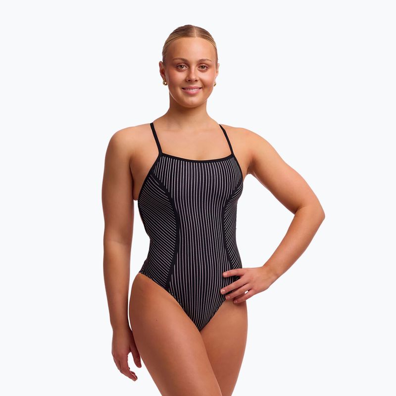 Moteriškas vientisas maudymosi kostiumėlis Funkita Bond Girl One pieces pin stripe
