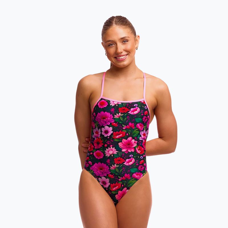 Moteriškas vientisas maudymosi kostiumėlis Funkita Strapped Secure One pieces garden glow