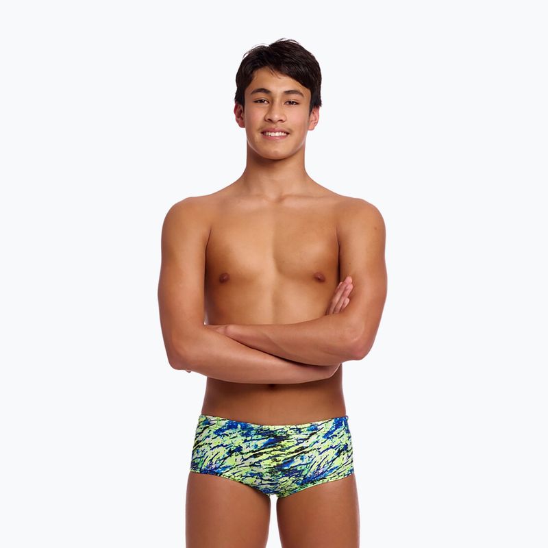 Vaikiškos plaukimo glaudės Funky Trunks Sidewinder Trunks scaled black
