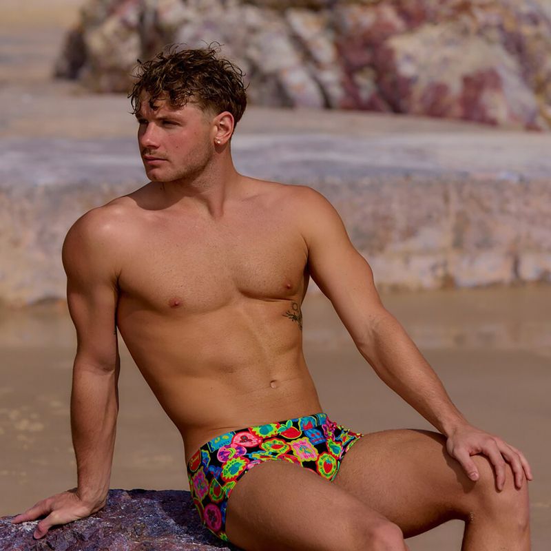 Vyriškos plaukimo trumpikės Funky Trunks Sidewinder Trunks berry good 6