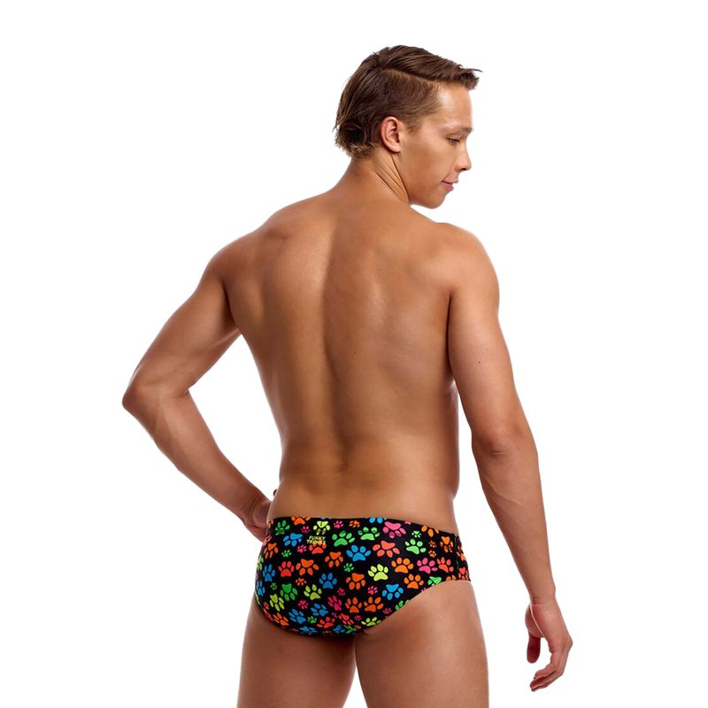 Vyriškos plaukimo trumpikės Funky Trunks Seamed Briefs pawsome 3