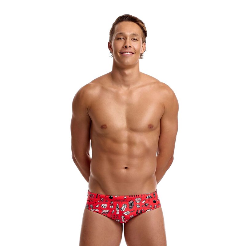 Vyriškos plaukimo trumpikės Funky Trunks Classic Brief scribbles 2