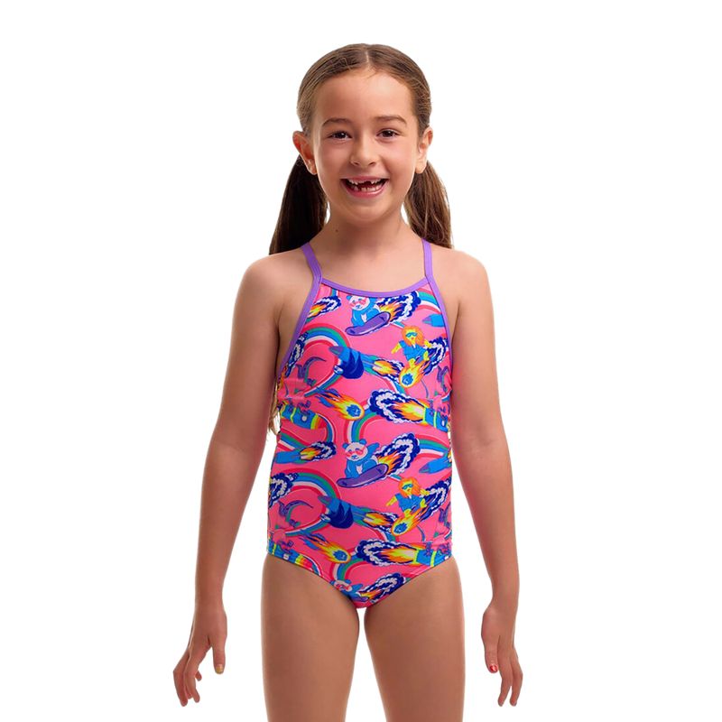 Vaikiškas vientisas maudymosi kostiumėlis Funkita Printed One Piece sweet surfers 2