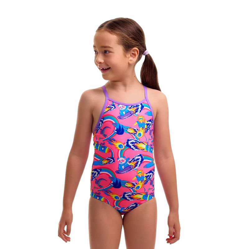 Vaikiškas vientisas maudymosi kostiumėlis Funkita Printed One Piece sweet surfers 4