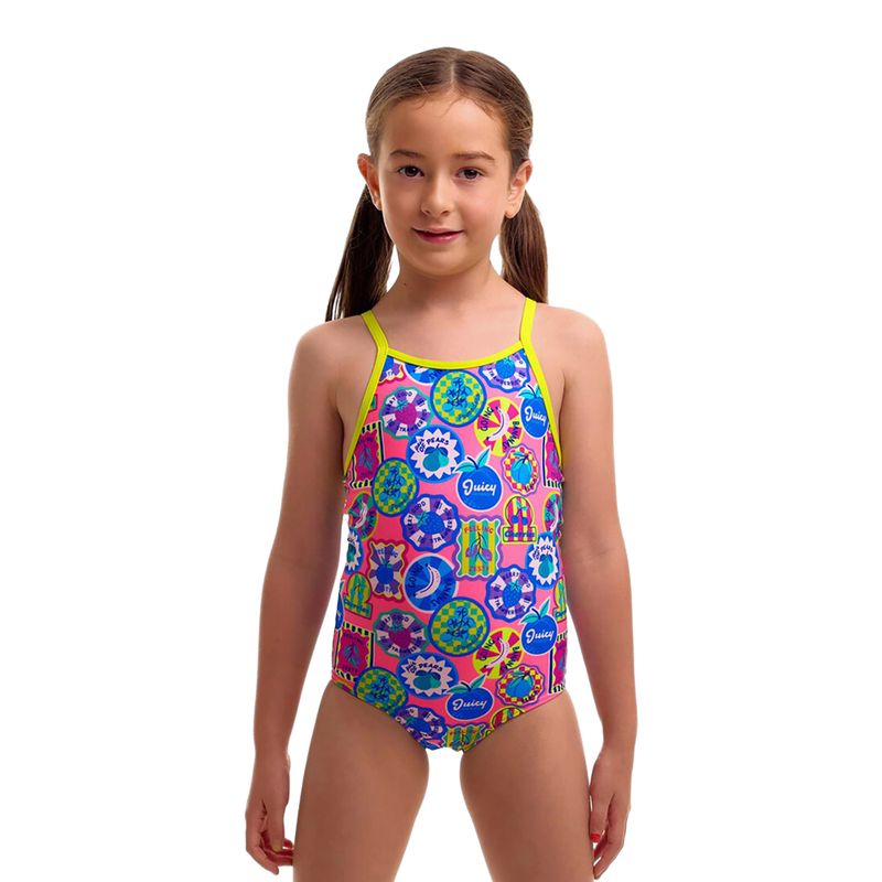 Vaikiškas vientisas maudymosi kostiumėlis Funkita Printed One Piece zesty besty 2