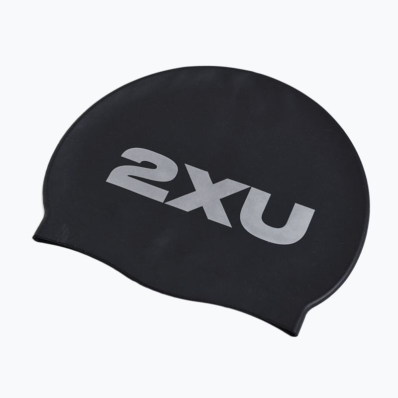 Plaukimo kepuraitė 2XU Silicone black/black 2