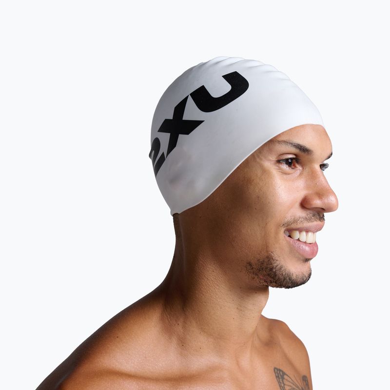 Plaukimo kepuraitė 2XU Silicone white/white 4