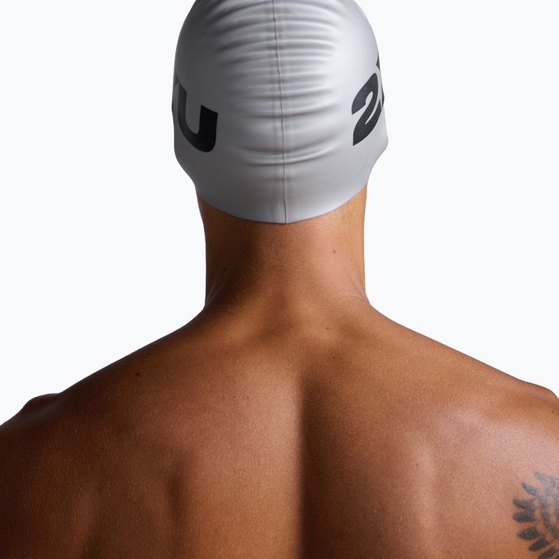 Plaukimo kepuraitė 2XU Silicone silver/silver 5