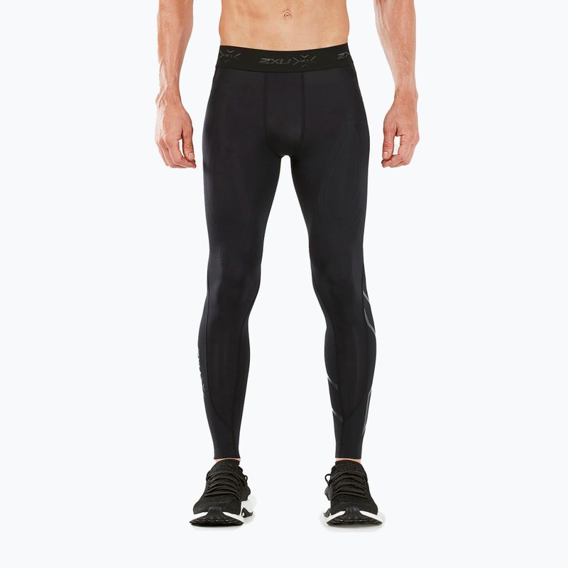 Vyriškos 2XU Force Compression treniruočių tamprės juoda/nero 4