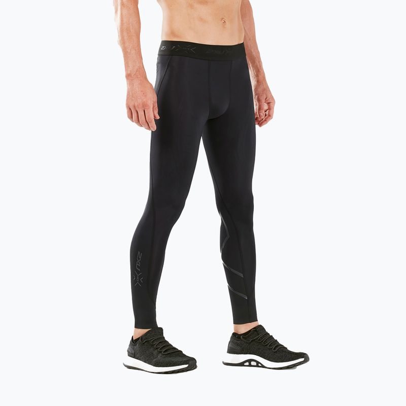 Vyriškos 2XU Force Compression treniruočių tamprės juoda/nero 6