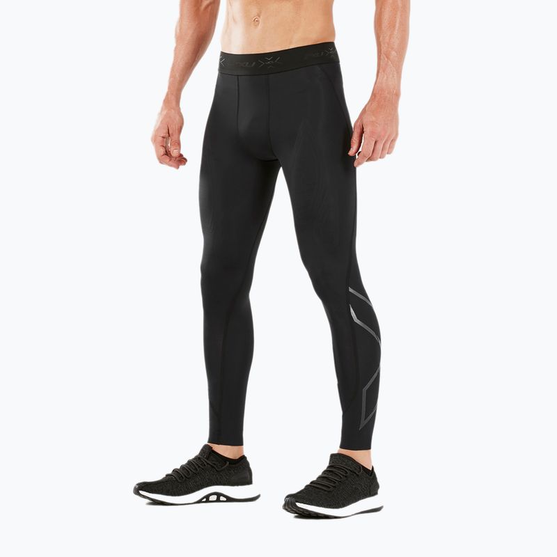 Vyriškos 2XU Force Compression treniruočių tamprės juoda/nero 7
