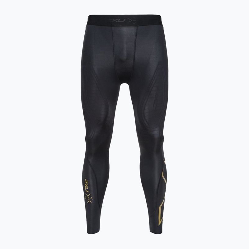 Vyriškos treniruočių kelnės 2XU Force Compression black/gold