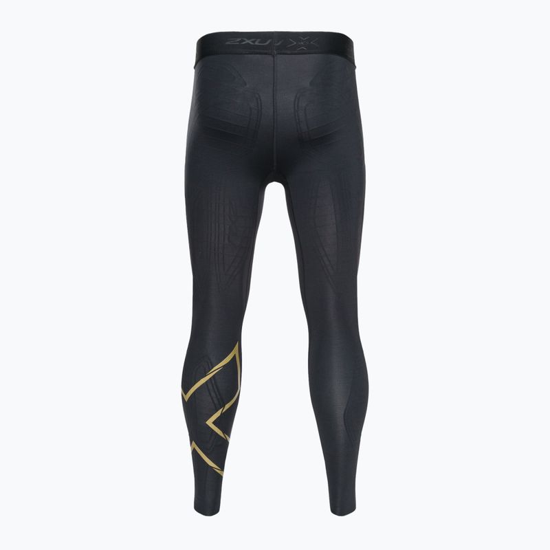 Vyriškos treniruočių kelnės 2XU Force Compression black/gold 2