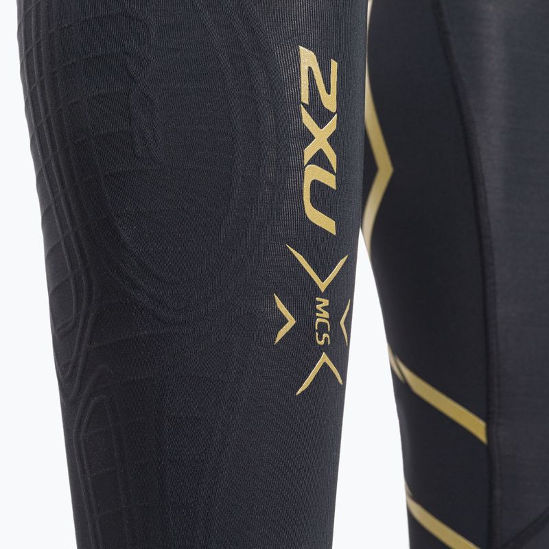 Vyriškos treniruočių kelnės 2XU Force Compression black/gold 3